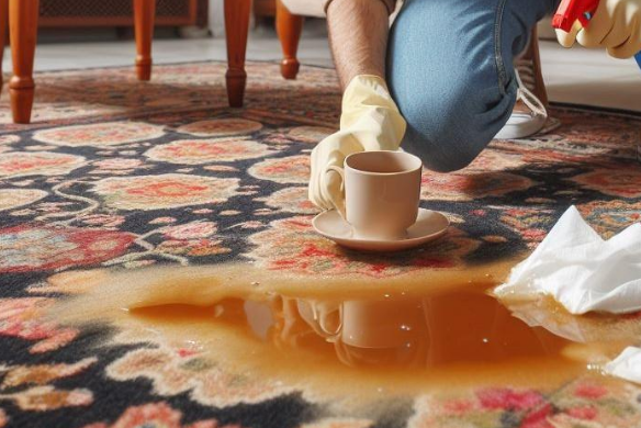 پاک کردن لکه روغن از روی فرش